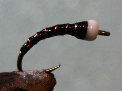 Black & Red Chironomid Pupa Fly