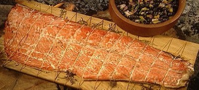 cedar plank Sockeye salmon ... yummy!