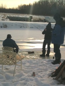 fish & beer on ice - what could be better!