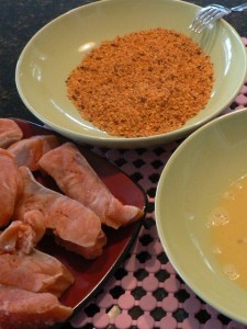 Spicy Crusted Salmon Steaks Recipe .. the ingedients!