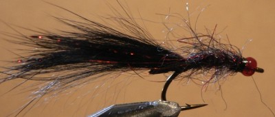 ... The KGB Leech Fly Fishing Pattern in Black & Red
