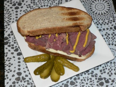 Italian corned venison sandwich ... simply delicious!!!