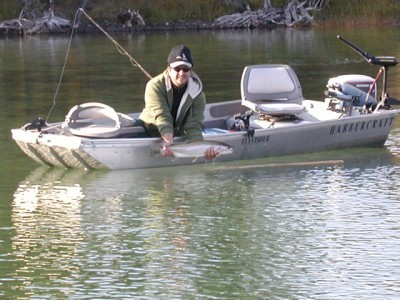 Sight Fishing Stillwater Rainbows - a pig BC Rainbow trout!