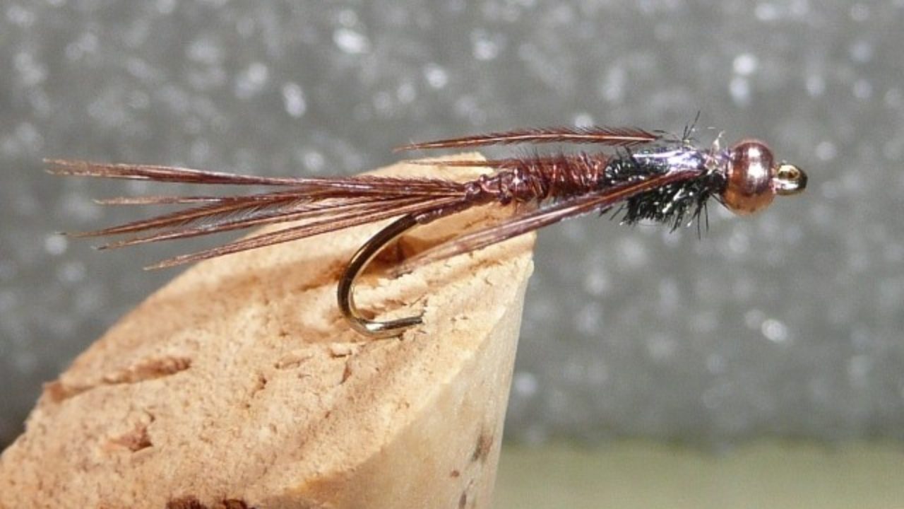 1 Doz Bead Head Flash Back Pheasant Tail Mayfly Nymph Flies-Mustad Signature 