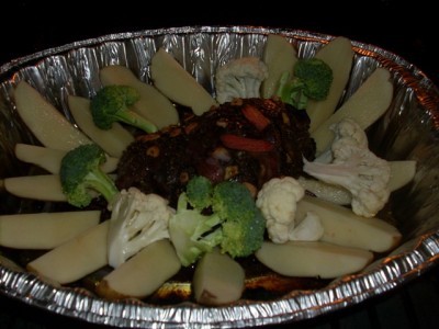 ... JP's Peppered Garlic Venison Roast & Vegitables!