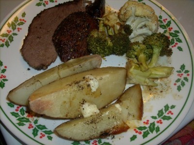 Peppered Garlic Venison Roast ... a venison roast recipe fit for a king!