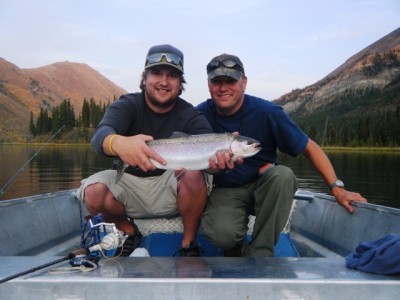 ... beauty BC Rocky Mountain lake rainbow trout!