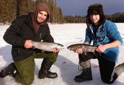 Ice Fishing Safety Tips & Equipment ... now there's a couple beauty bows!