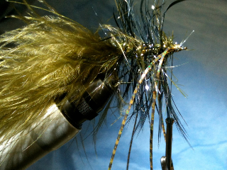 Working on a small articulated streamer pattern for PNW streams