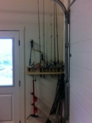 ... the rod rack fishing rod organizer in action!