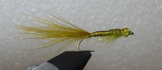 ... whip finish and the stump lake damselfly nymph fly pattern is done!