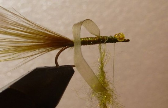 ... dubbing up the Stump lake damselfly nymph fly pattern!