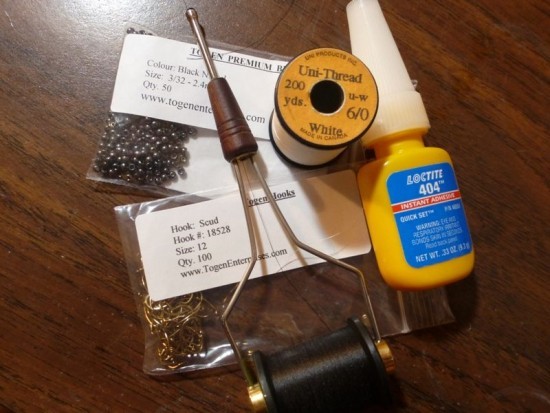 ... all you need to tie the Zebra chironomid pupa fly!