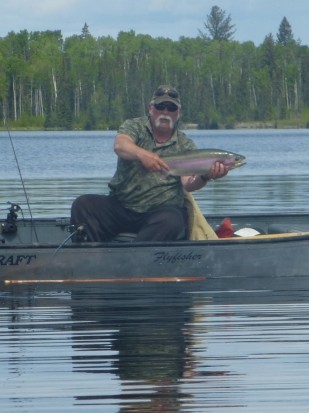 Sheridan Deep Water Chironomids - a 9.2 pound Sheridan Lake Rainbow Trout!