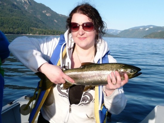 ... big Shuswap lake Rainbow trout!