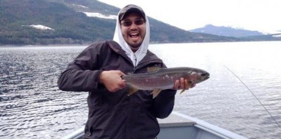 ... earlry spring fly fishing Shuswap lake BC