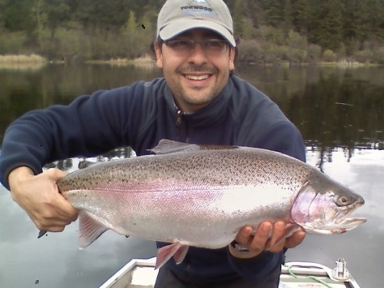 Roche Lake Winter Kill & Trophy Trout ... following the winter kill to trophy trout!