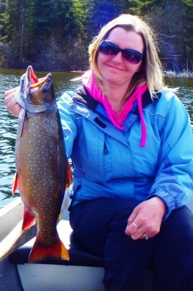 ... beautiful brook trout on a Producer Chironomid Pupa Fly!