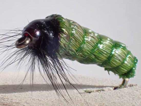 Green Grass Cased Caddis fly Pattern
