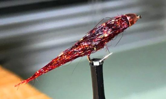 WMD Blended Blood Leech Fall Fly Fishing Pattern | fall fly patterns