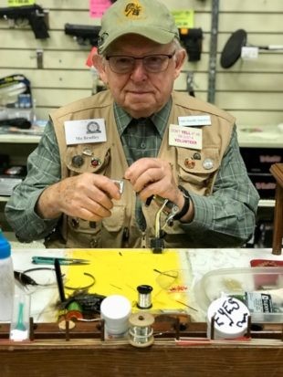 Trout School - Lessons from a Fly Fishing Master - Mo Bradley at the Fly Tying Bench