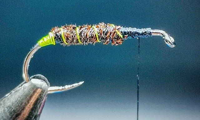 Green Haze Soft Hackle Caddis Pupa step 2